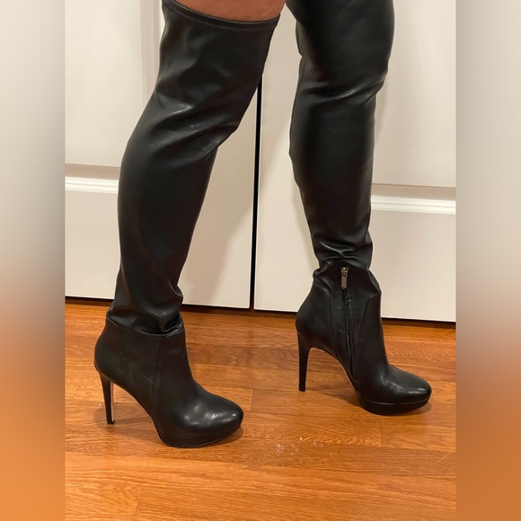 Sam Edelman Amber Black Leather Boot 6 1/2 New - Picture 5 of 9